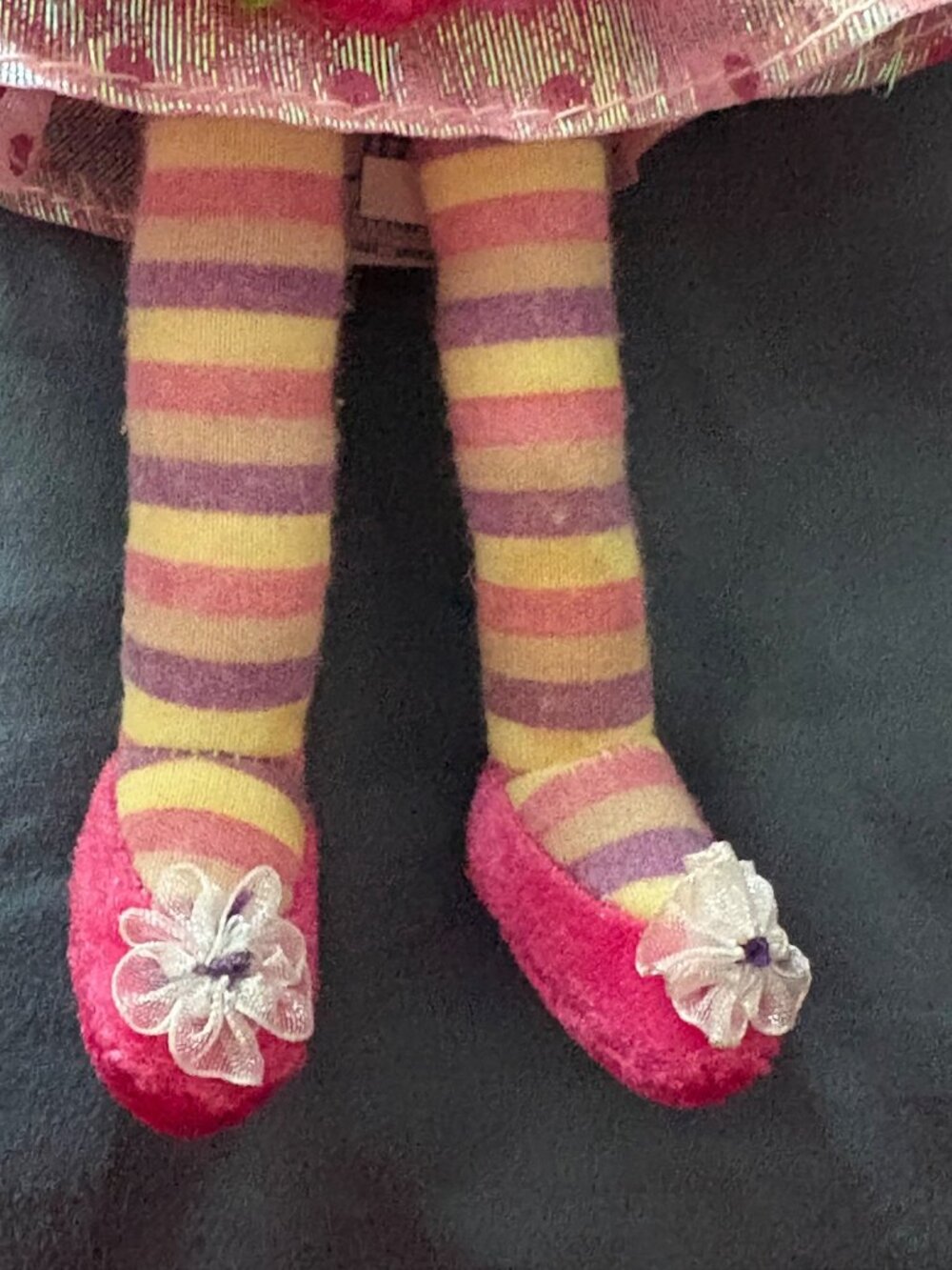 Princess Lillifee Fairy Doll Pink Dress Star Wand Crown Yellow Yarn Hair Wings - Picture 7 of 8